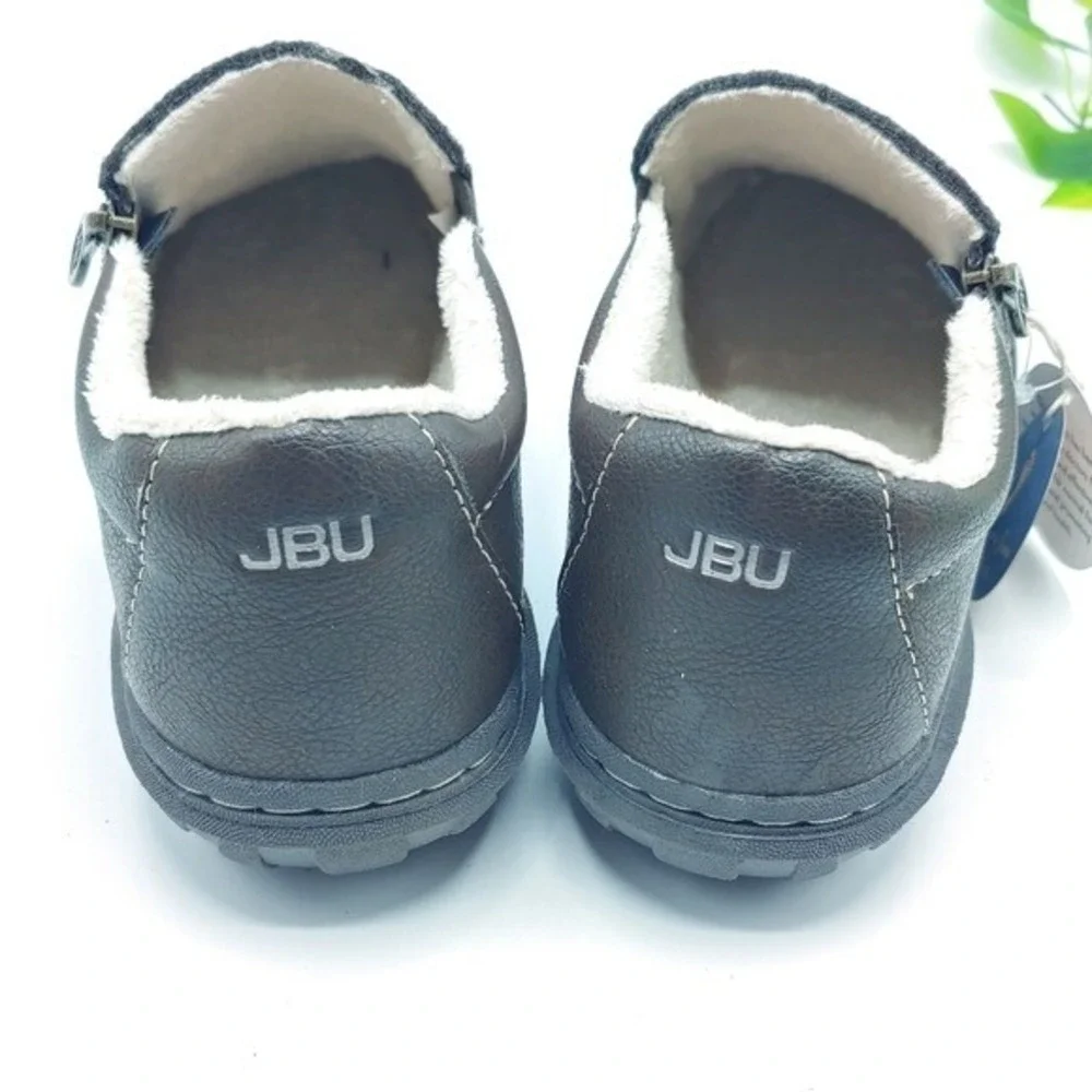 JBU Crimson Slip On Brown Quilted Floral Faux Fur WMS 7M